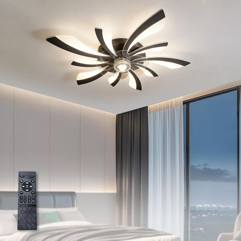 GENERICO Ventilador de Techo con Luz Buroraix FSD 28 Pulgadas