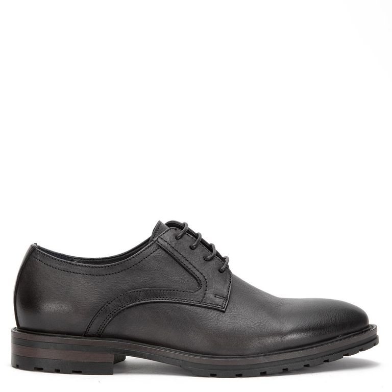 Zapato de cuero hombre grafito Soller
