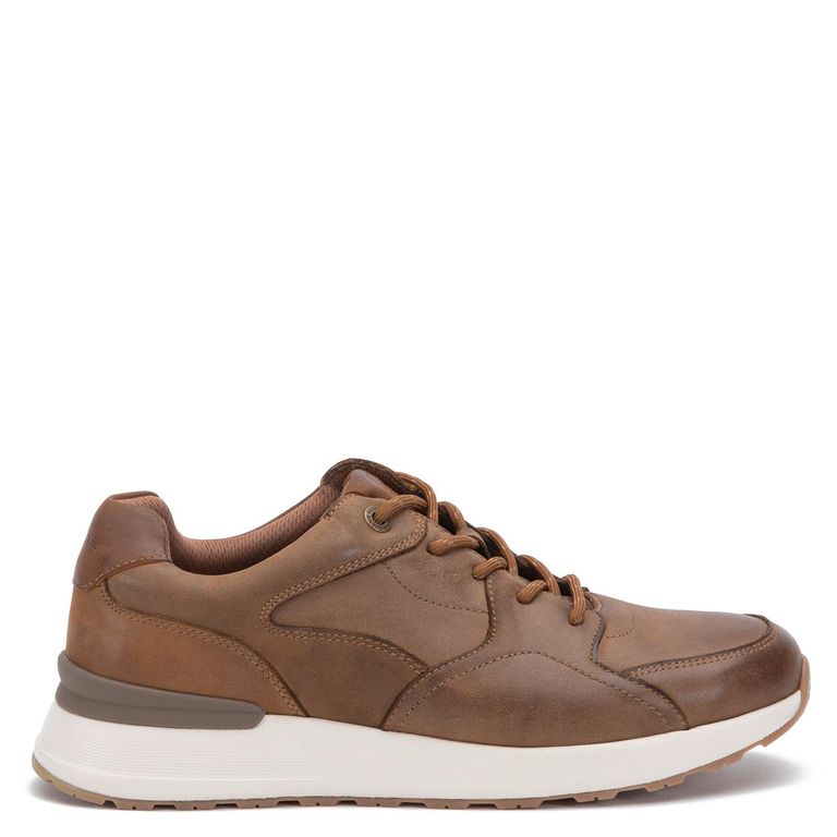 Zapatilla de cuero hombre camel Kioto 0036160