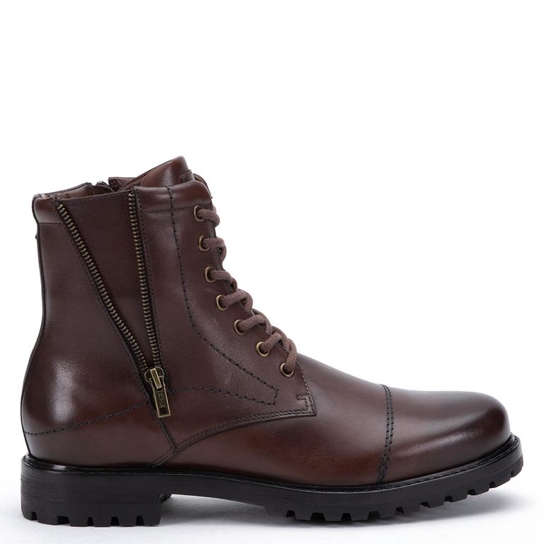 Botin de cuero hombre chocolate Estocolmo