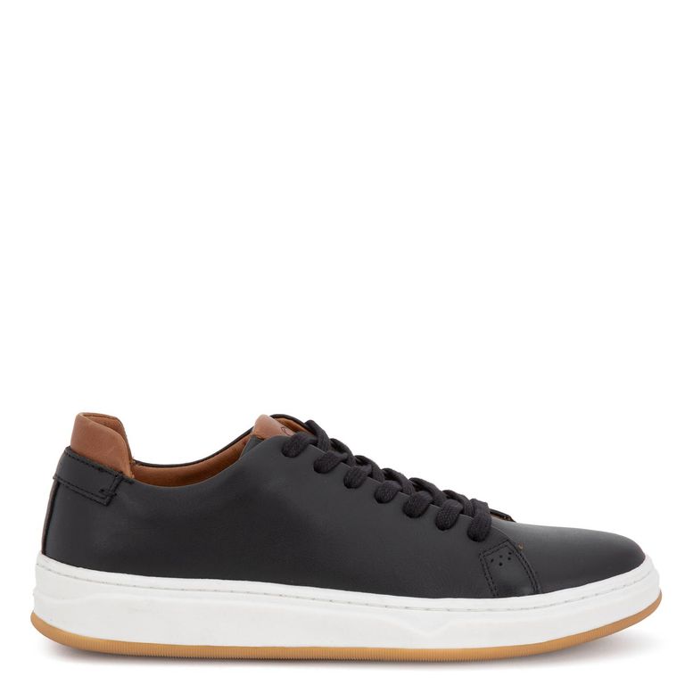 Zapatilla de cuero hombre negro Hamilton 0035681