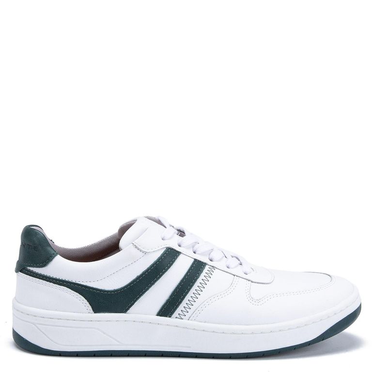 Zapatilla de cuero hombre blanco Tesla 0036001
