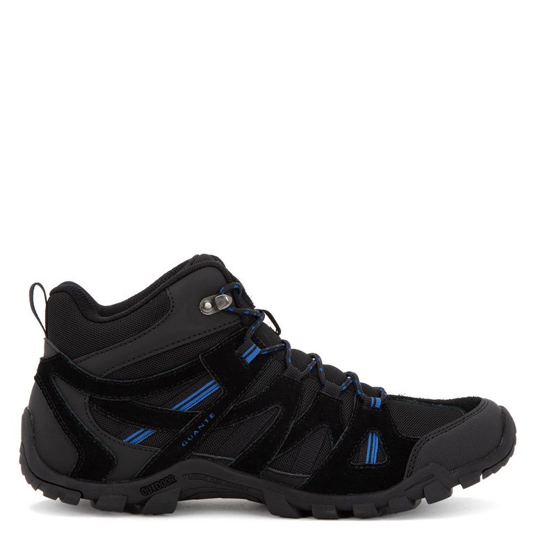 Botin de cuero hombre negro Lascar