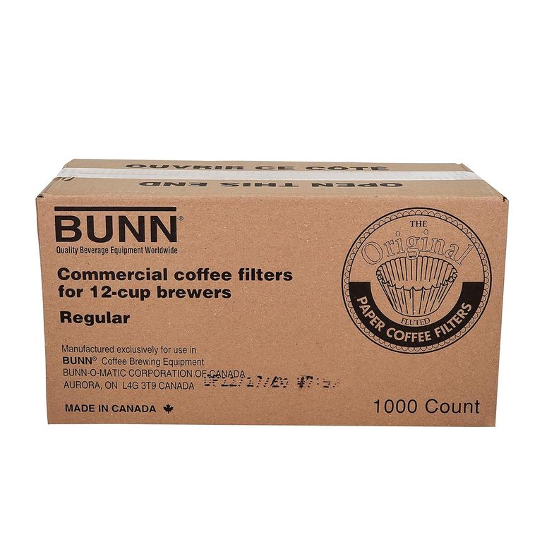 CAFE Filtros de Café Bunn 12 Tazas Comerciales Papel 1000 Unidades
