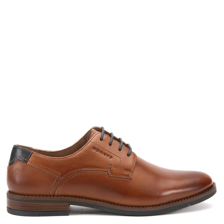 Zapato de cuero hombre camel Task 0036224