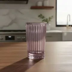CRISTAR - Set 6 Vasos Altos Vidrio Color Bebida Cóctel 443ml Galata