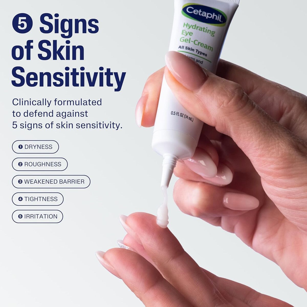 CETAPHIL - Gel Crema Hidratante Ojos Cetaphil 0.5oz ácido Hialurónico
