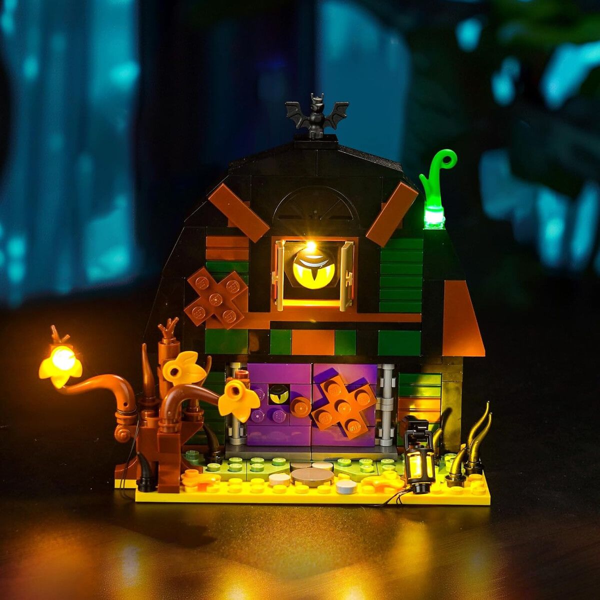 LEGO - Luz LED Brickshining Compatible con Lego Halloween Barn 40721