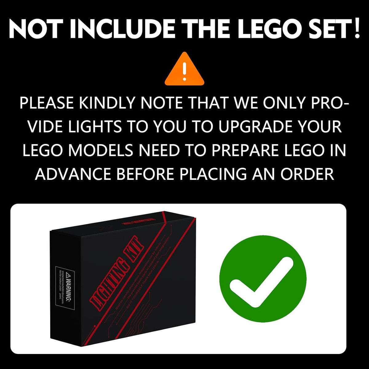 LEGO - Luz LED Brickshining Compatible con Lego Halloween Barn 40721