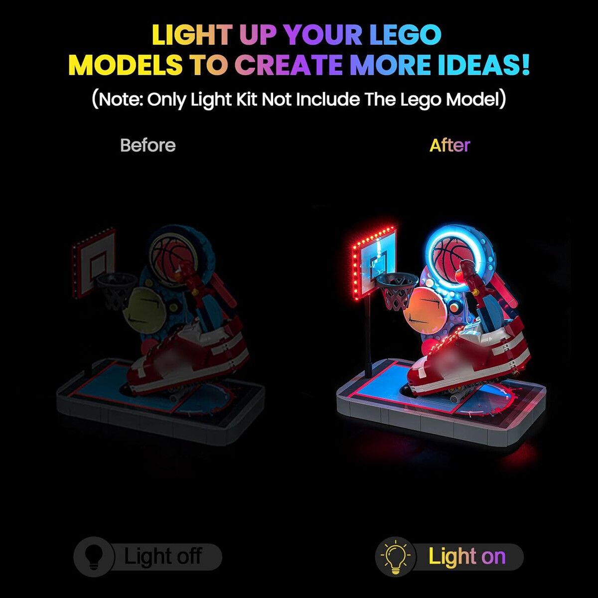GENERICO - Kit de Luz LED Hilighting Compatible con Lego Nike Dunk