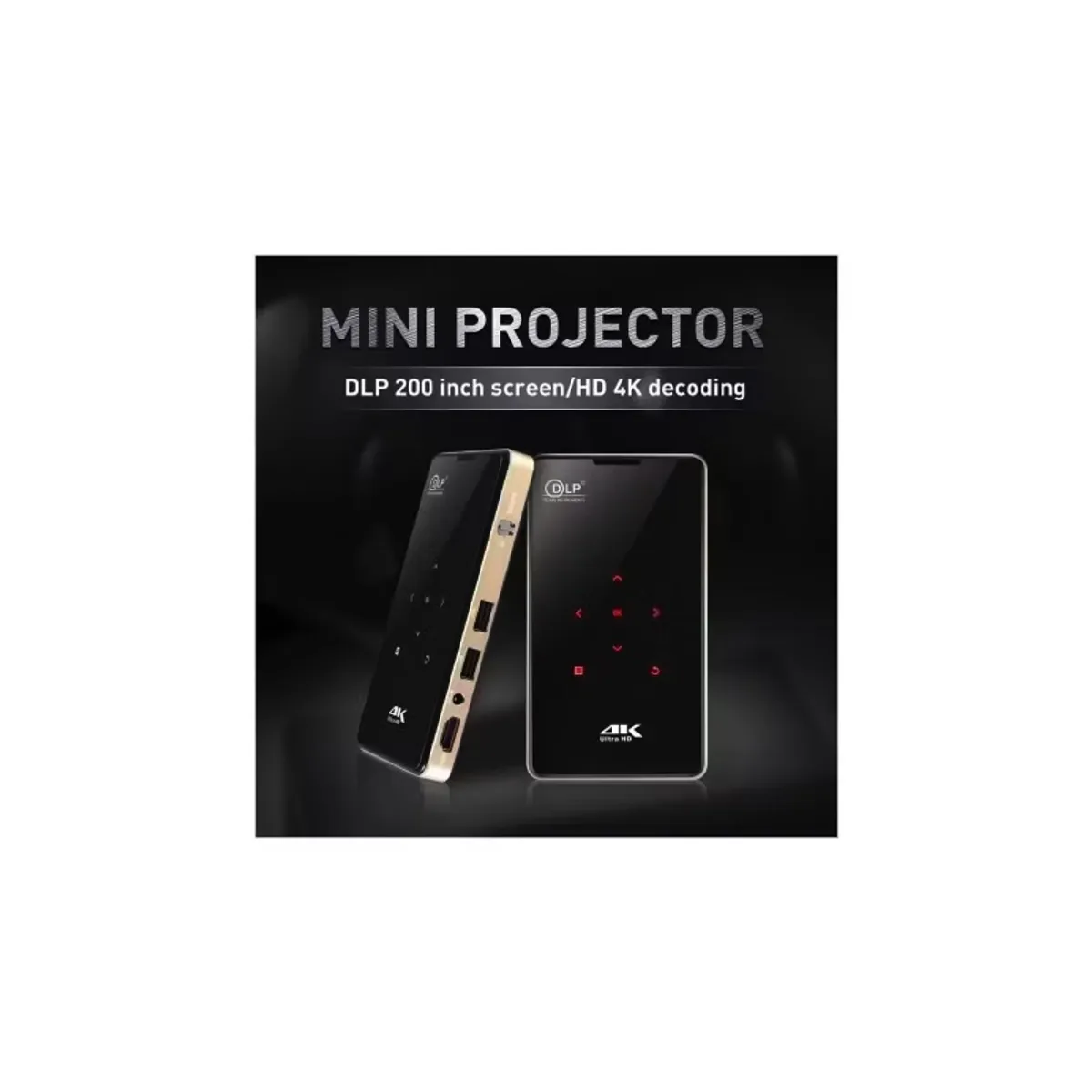 SUNNYLIFE - DLP Mini portable P9 proyector 1G8G