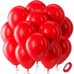 GENERICO - Globos de Laatex Bezente 12 Pulgadas Rojos 100 Unidades