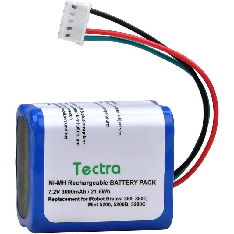 GENERICO Batería Recargable Tectra 7.2V 3000mAh NiMH para iRobot