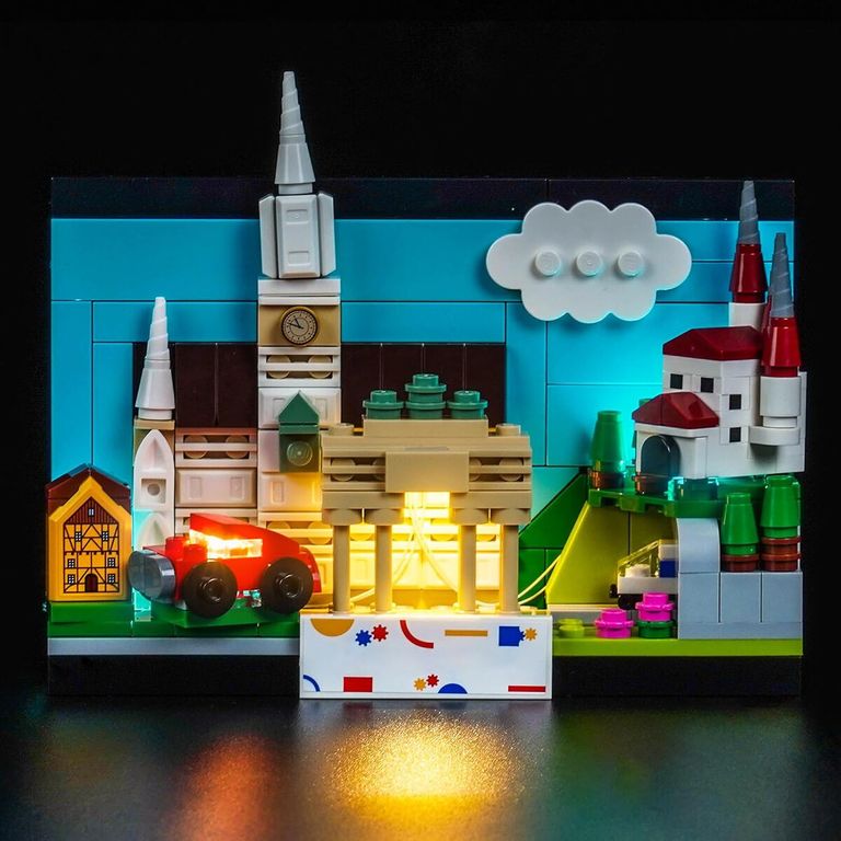 GENERICO Kit Luz LED BrickBling Compatible con LEGO 40954 Postcard Alemania