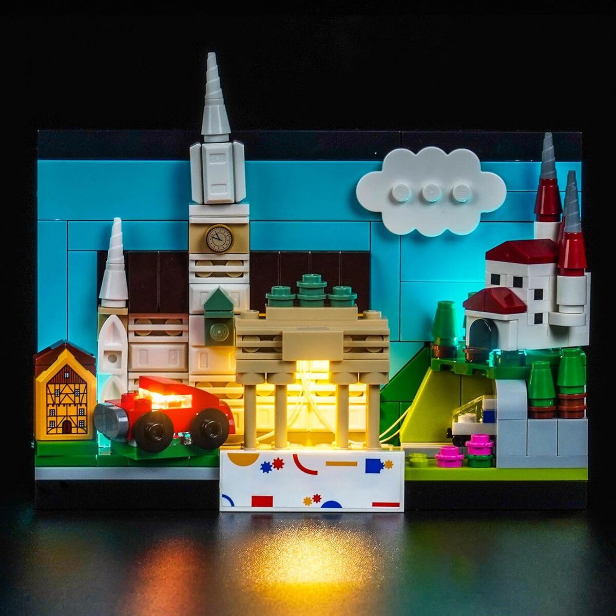 GENERICO - Kit Luz LED BrickBling Compatible con LEGO 40954 Postcard Alemania