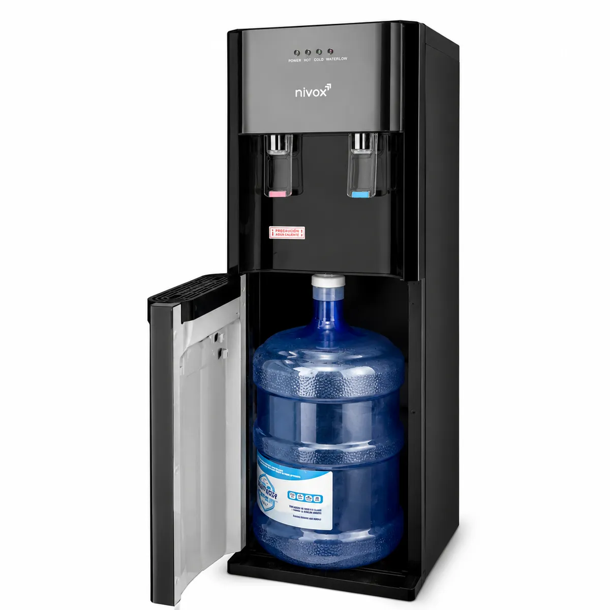 DALI - Dispensador De Agua Frío Caliente Bidon inferior de 20 litros  negro grafito