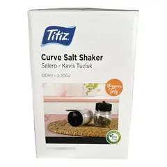 TITIZ - Set Salpimentero Salero X2 80ml Vidrio Plástico Multicolor