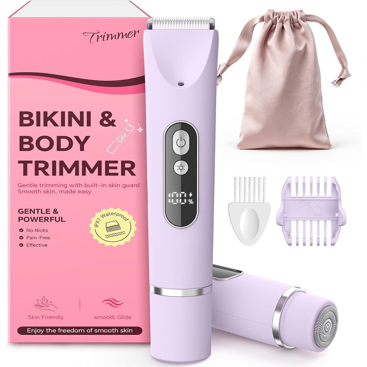 GENERICO - Recortadora Bikini CoolHair 1010 USB Recargable Impermeable