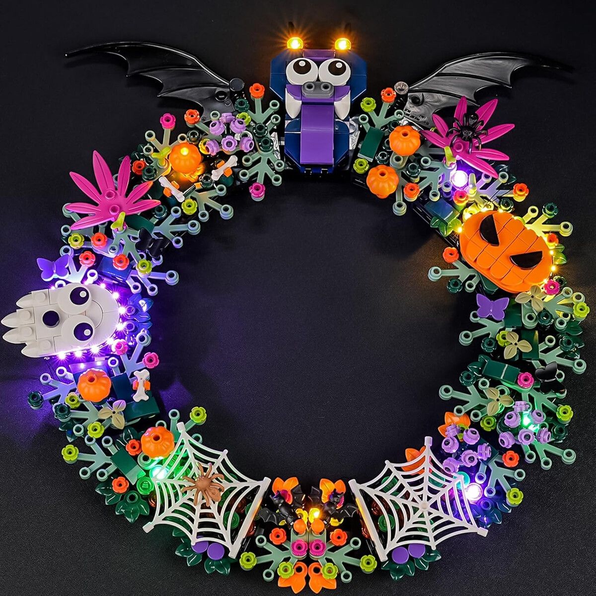 GENERICO - Kit de Luz LED YEABRICKS para Lego 40825 Guirnalda Halloween USB