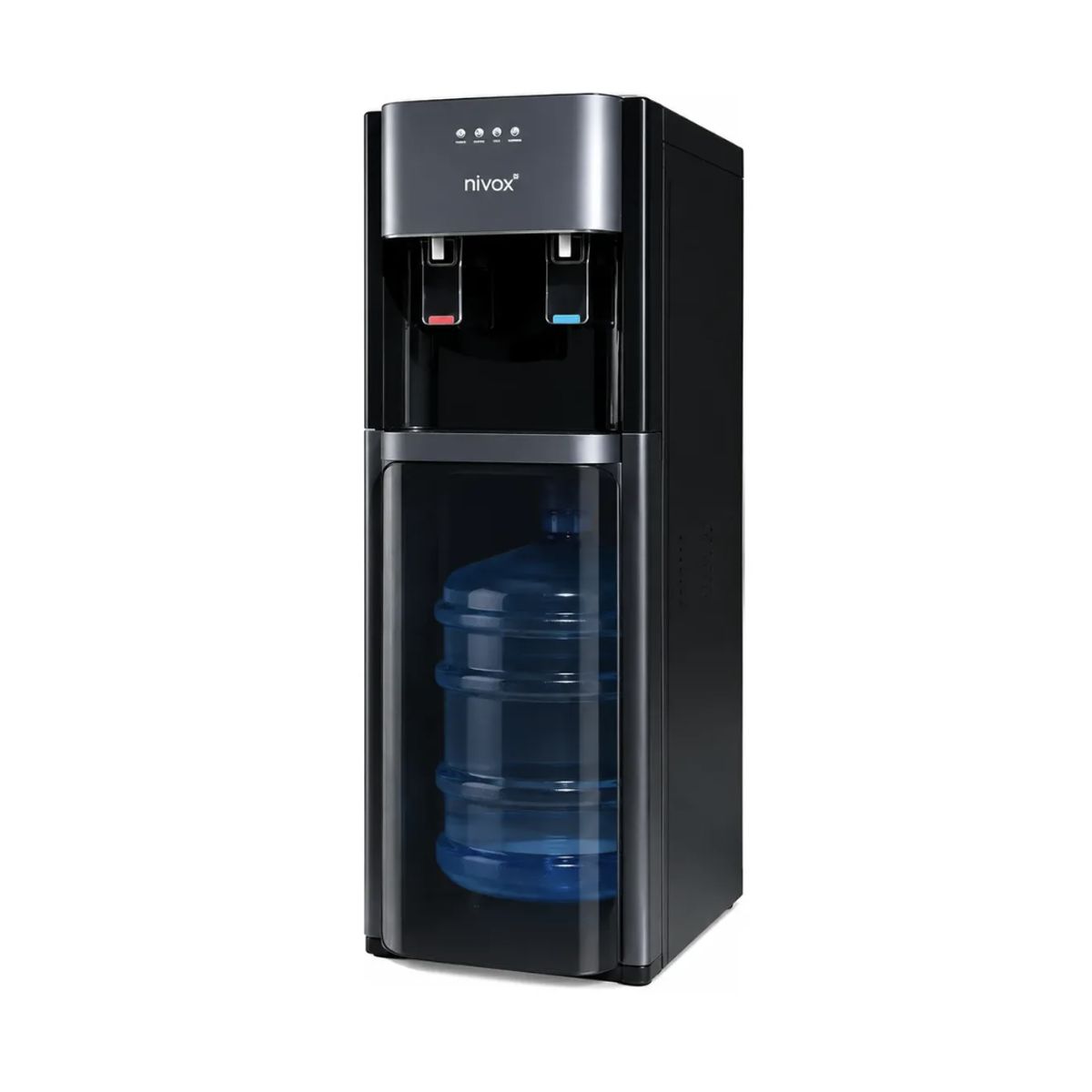 DALI - Dispensador De Agua Frío Caliente Bidon inferior oculto de 20 litros negro