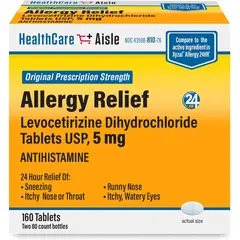 GENERICO - Antialergico Levocetirizine 5mg HealthCareAisle 160tabs