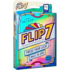 USAOPOLY - Juego de Cartas Flip 7 94 cartas 8 anos 3 jugadores