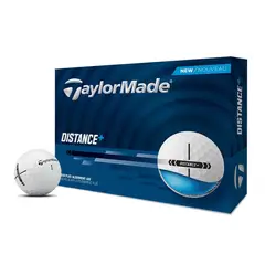 TAYLORMADE - Pelota Golf Distance Plus Pack 12 Blanca 2 Capas