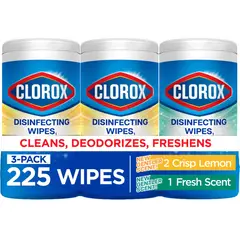 CLOROX - Toallitas Desinfectantes 225 un Crisp Lemon Fresh