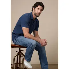 FEROUCH - Polo Piqué Navy Fw26