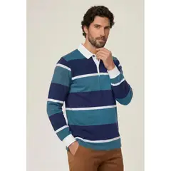 FEROUCH - Polera Rugby Anaheim Salvia Fw26