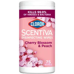 CLOROX - Toallitas Scentiva 75ct Cherry Peach Elimina 99 9