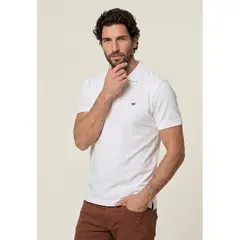 FEROUCH - Polo Piqué White Fw26