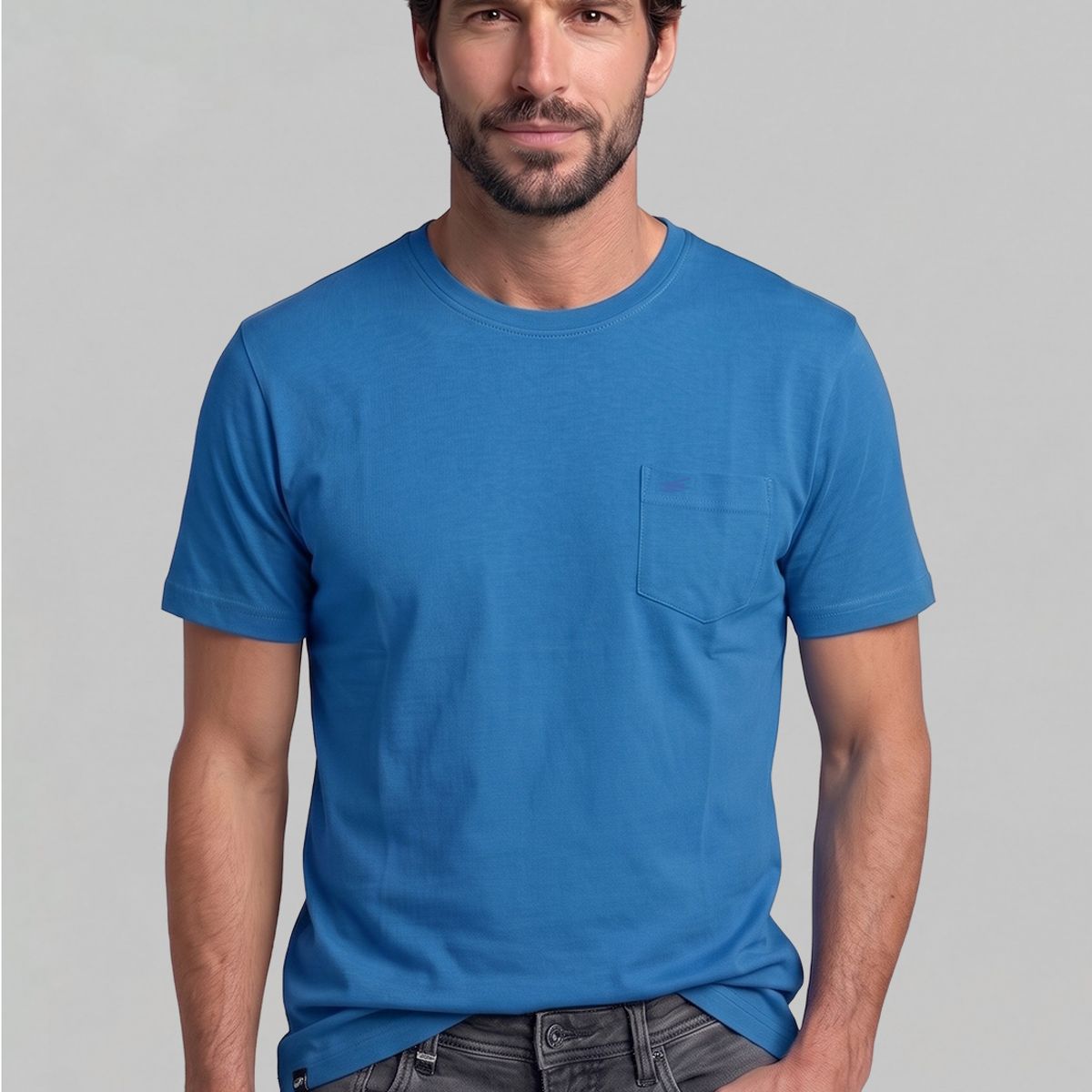 FEROUCH - Polera Houston Lt. Blue Fw26 Ferouch