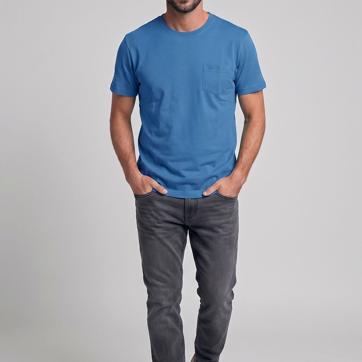 FEROUCH - Polera Houston Lt. Blue Fw26 Ferouch