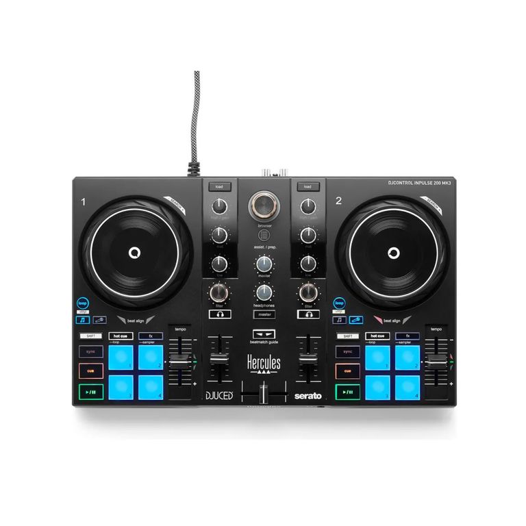 Controladora DJ DJControl Inpulse 200 MK3 USB-C - Compatible con Serato DJ Lite y DJUCED