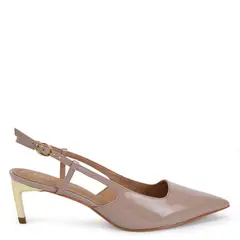GACEL - Zapato de cuero mujer taupe Morits
