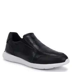 GACEL - Zapatilla de cuero mujer negro Steffy