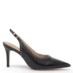 GACEL - Zapato de cuero mujer negro Monica