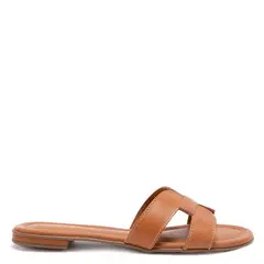 GACEL - Sandalia de cuero mujer Camel Sandy 0659725