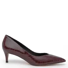 GACEL - Zapato de cuero mujer burdeo Dan