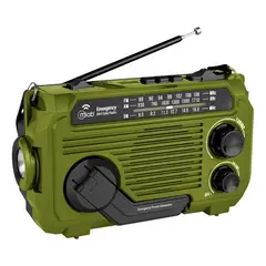 MLAB - Radio Portátil Solar Y Dínamo Con Linterna Para Emergencias