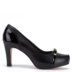 GACEL - Zapato de cuero mujer Negro Katerina