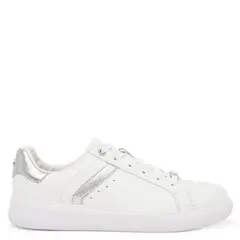 GACEL - Zapatilla de cuero mujer blanco Rosalia