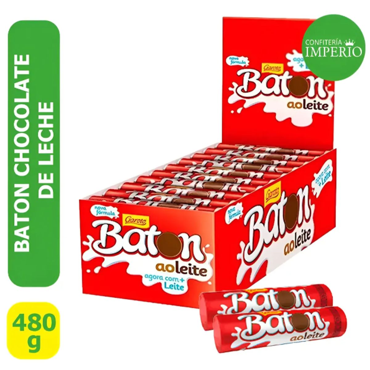 GAROTO - Baton Chocolate De Leche (display 30 Unidades)