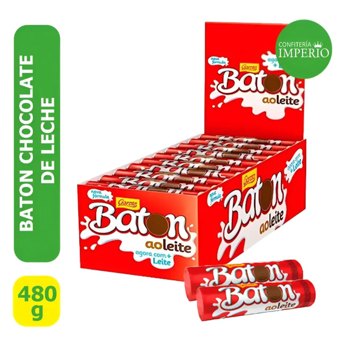 GAROTO - Baton Chocolate De Leche (display 30 Unidades)