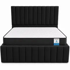 VITELIO - Cama 2 Plazas Doble Respaldo + Colchon