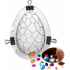 GENERICO - Molde Acrílico Huevo de Chocolate diseño - PASCUA