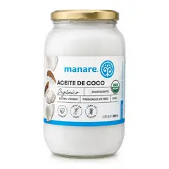 MANARE - Aceite de Coco Orgánico 1 Lt - Extra Virgen
