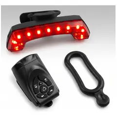 DEFENSOR FOREVER - Luz Trasera Bicicleta Led Con Control Señalizador De Viraje