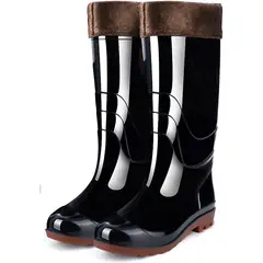 AGUALLUVIA - Botas De Agua Alta Para Hombres Resistentes Antideslizante